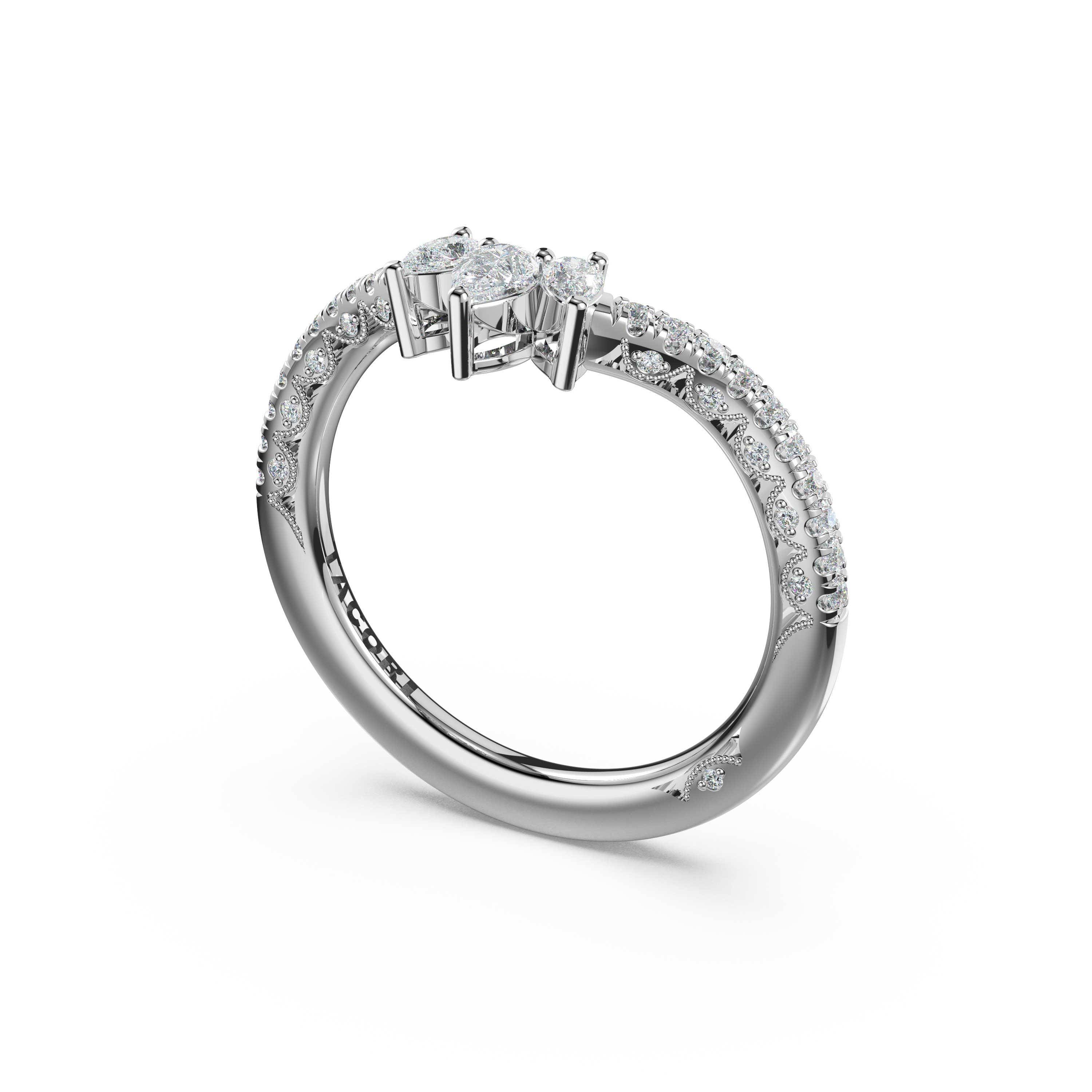 Tacori 479B Pear Contour Wedding Band - Platinum