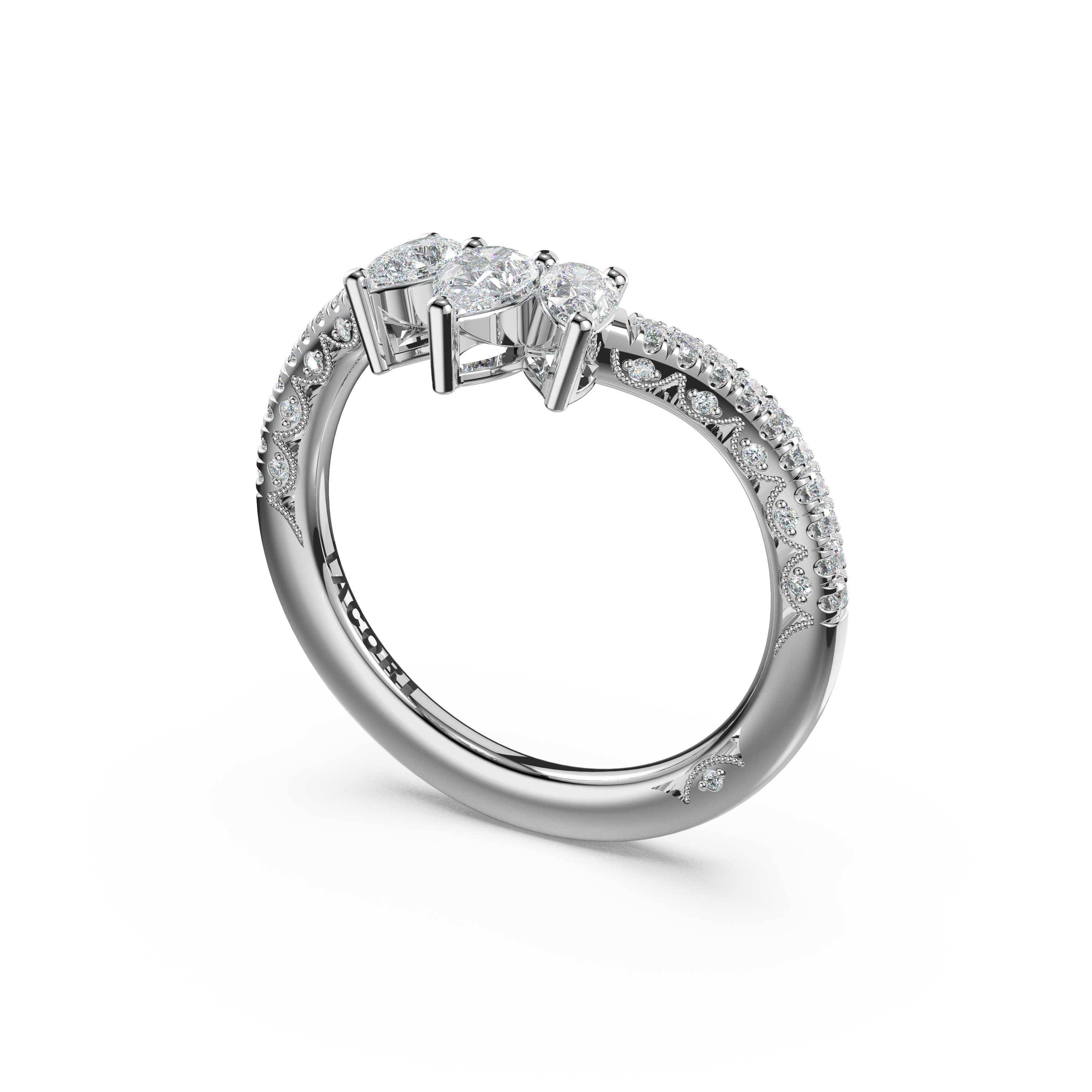 Tacori 481B Pear Contour Wedding Band - Platinum