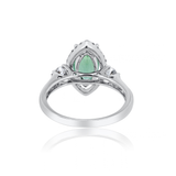 14KT White Gold Green Tourmaline Diamond Ring | In-Store