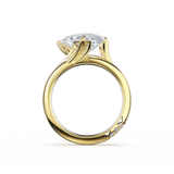 Tacori Reverie Forma Tilted Pear Solitaire Ring 18K Yellow Gold