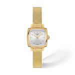 Tissot Lovely Square 20mm T058.109.33.031.00 Silver Dial Gold PVD Women's Watch