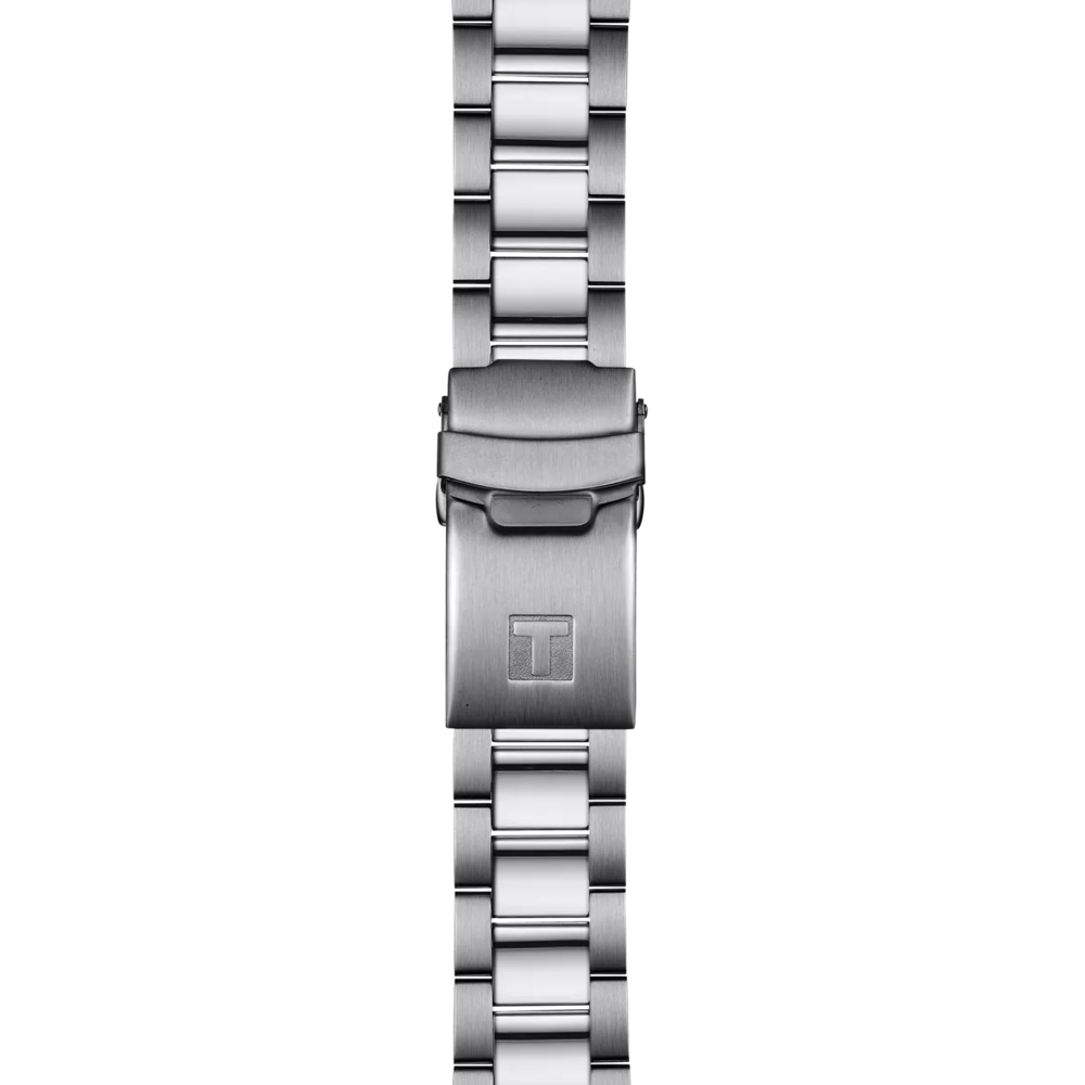 Tissot Seastar 1000 stainless steel bracelet with folding clasp