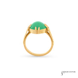 Characias - 23KT Yellow Gold Vintage Jadeite Ring