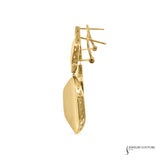 Althea - 14KT Yellow Gold Geometric Drop Earrings