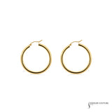 Yarrow - 14KT Yellow Gold Hoop Earrings