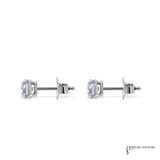 Summersweet - 14KT White Gold Lab Grown Diamond Stud Earrings