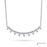 Calendula- 14KT White Gold Diamond Necklace