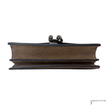 GUCCI Dionysus Medium Brown shoulder bag Suede and Leather Taupe Pre-Owned