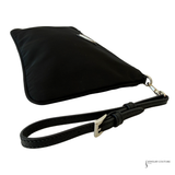 Prada Tessuto Nylon Wristlet Clutch Pouch – Black – Pre-Owned