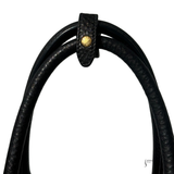 Prada Vitello Daino Black Pebbled Leather Tote & Shoulder Bag Pre-Owned