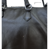 Valentino Embellished Big Size Tote Bag Black leather pre-loved