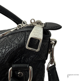 LOUIS VUITTON Monogram Lambskin Antheia Ixia PM Black Handbag Shoulder Bag pre-Owned Excellent Condition