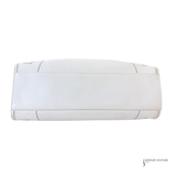BALENCIAGA  Veau Soyeux Perforated Blackout Hardware S City White Motocross Perforated Bag Pre-Owned