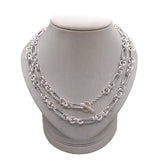 David Yurman Sterling Silver and 18K Yellow Gold Figaro Chain Necklace 32 Inch | Pre-Owned