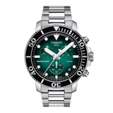 Tissot Seastar 1000 Quartz Chronograph Men's Watch - Green Dial - Ref. T120.417.11.091.01