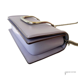 Alexander McQueen Story Book Calfskin Leather bag Lavender Pre-Owned