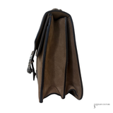 GUCCI Dionysus Medium Brown shoulder bag Suede and Leather Taupe Pre-Owned