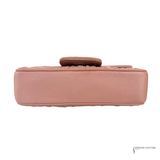 Prada Nappa Gaufre Leather Crossbody Chain Flap Shoulder Bag Pink Cipria Pre-Owned