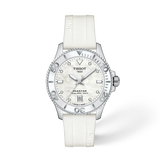 Tissot Seastar 1000 36mm T120.210.17.116.00 Mother-of-Pearl Diamond Dial White Strap Watch