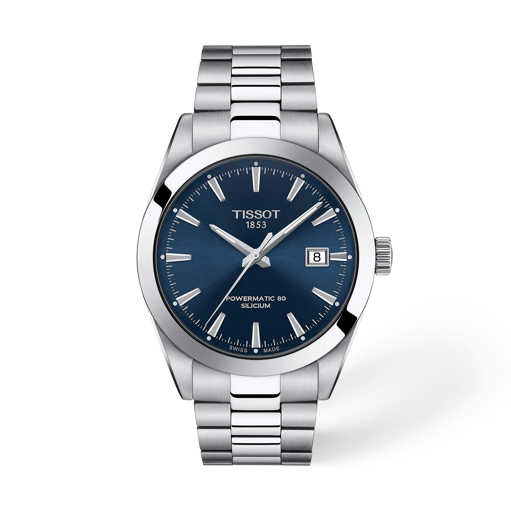 Tissot Gentleman Powermatic 80 Silicium 40mm T127.407.11.041.00 Blue Dial Automatic Watch