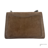 GUCCI Dionysus Medium Brown shoulder bag Suede and Leather Taupe Pre-Owned
