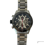 Tag Heuer Carrera 01 Chronograph Stainless Steel Watch Skeleton CAR2A1W-0 Pre-Owned