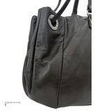 Valentino Embellished Big Size Tote Bag Black leather pre-loved