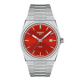 Tissot PRX 40mm Swiss Quartz Red Dial Watch