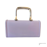 Alexander McQueen Story Book Calfskin Leather bag Lavender Pre-Owned