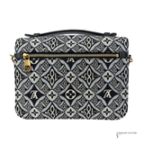 Louis Vuitton Pre-Owned 2021 Canvas Monogram Jacquard Since 1854 Pochette Metis satchel Gris