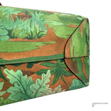 GUCCI GG Supreme Monogram Tian Medium Shopping Tote Beige Multicolor Red Pre-Owned Authentic