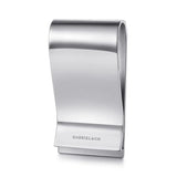 925 Sterling Silver Money Clip with Titanium Square Inlay | In-Store