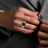 925 Sterling Silver Onyx Signet Ring | In-Store