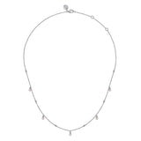 Gabriel & Co. 925 Sterling Silver Pearl Drop Necklace | NK7080SVJPB