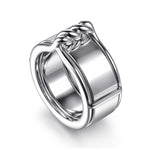 Gabriel & Co. twisted Oura ring enhancer, additional view