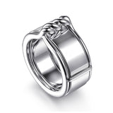 Gabriel & Co. twisted Oura ring enhancer, additional view