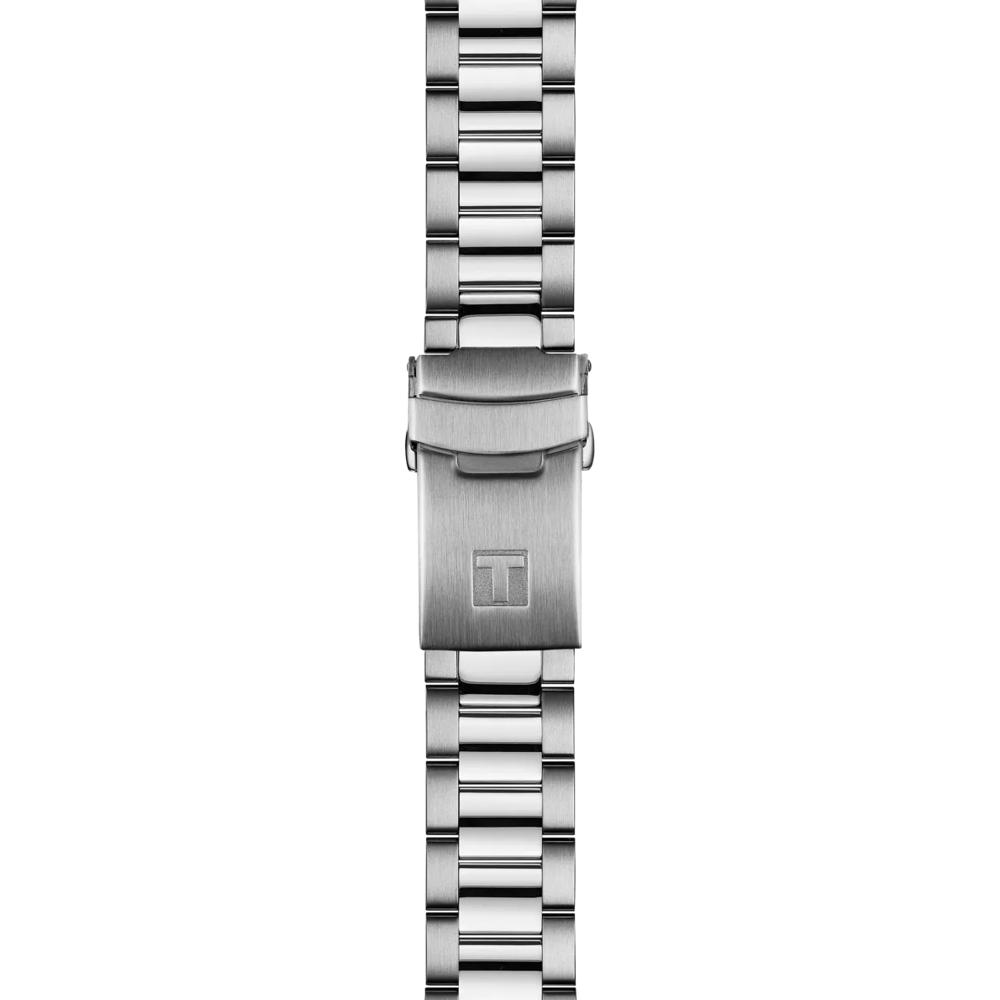 Tissot Seastar 1000 stainless steel bracelet with folding clasp