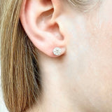 Summersweet - 14KT White Gold Lab Grown Diamond Stud Earrings
