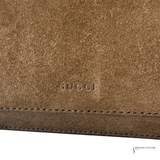 GUCCI Dionysus Medium Brown shoulder bag Suede and Leather Taupe Pre-Owned