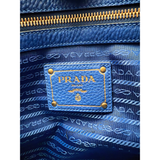 Prada Vitello Daino leather tote bag in blue