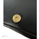 CHANEL Pre-Owned 2018-2019 Chevron Quilted Calfskin Boy Wallet On Chain crossbody bag