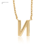 14K Yellow Gold Diamond Letter N Necklace – Initial Pendant, Adjustable 18” Chain, Personalized Fine Jewelry Gift
