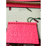 Gucci Canvas Flora Tote Medium Shoulder Bag Multicolor Pink Centennial cloth crossbody Pre-Owned