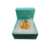 Tiffany & Co. 18KT Yellow Gold Leaf Brooch