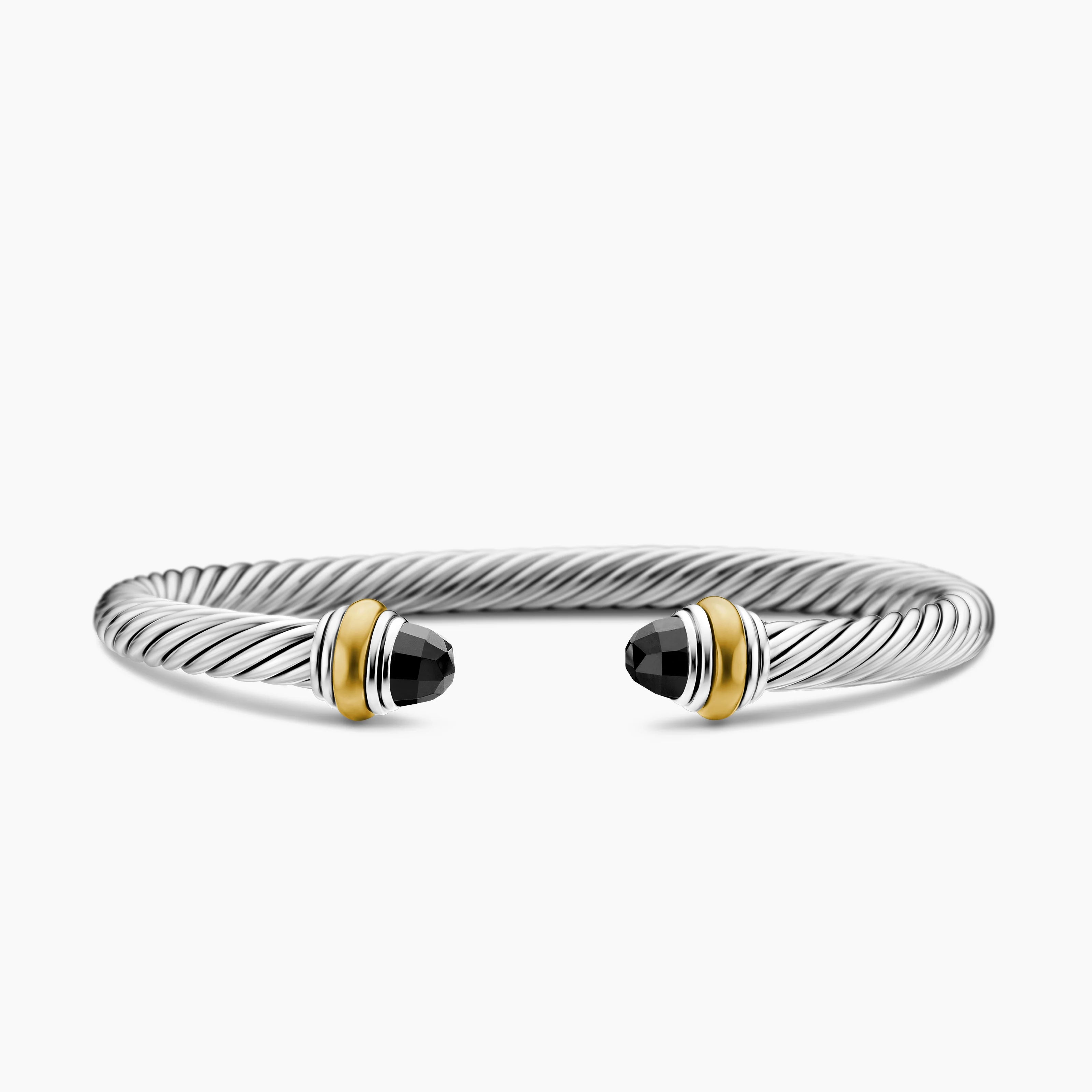 David Yurman Classic Cable Bracelet in Sterling Silver and 14K Yellow Gold Pre-Owned