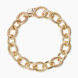 David Yurman Oval Link Chain Bracelet in 18K Yellow Gold 12mm | Pre-Owned
