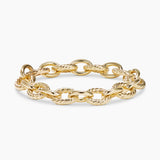 David Yurman Oval Link Chain Bracelet in 18K Yellow Gold 12mm | Pre-Owned