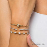 14K White Gold Bujukan Diamonds Split Bangle