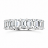 14KT White Gold Lab-Grown Baguette Diamond Eternity Band 7.79CT