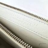 Balenciaga BB Monogram Quilted Matelassé Leather Chain Shoulder Bag Off-White Pre-Owned